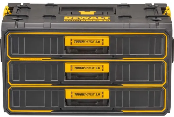 DeWalt® ToughSystem® 2.0 værktøjskasse med tre skuffer